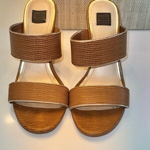 White House Black Market Brown Sandals